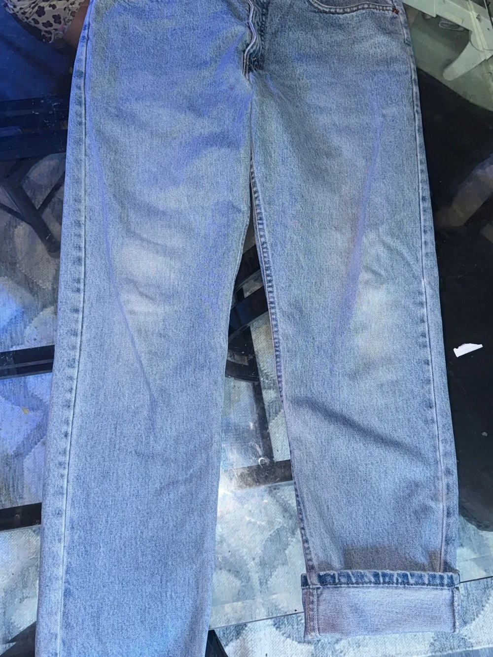 Vintage Levi’s 615 Orange Tab Jeans Made in UK Light Wash 100% Cotton W34 L30
